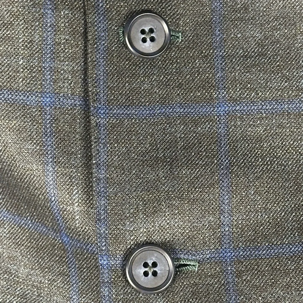 Richards Bespoke Men's Wool Sport Coat Blazer‎ Custom-fit Tailored EUC 36 Short